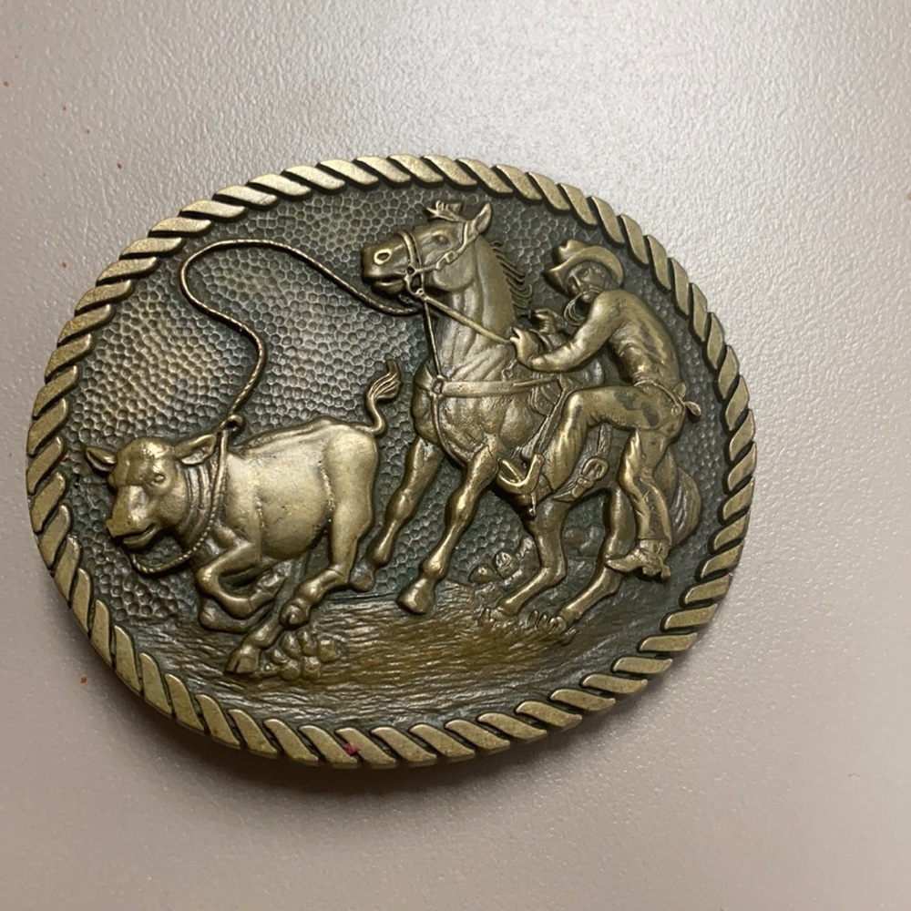 Award Design Medals ADM Vintage Cowboy Belt Buckle